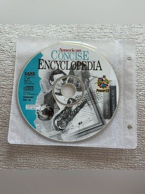 1995 American Concise Encyclopedia compact disc by Zane Publishing